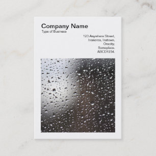 Square Photo (v3) - Rain on a Window Business Card