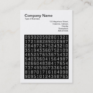 Square Photo (v3) - Random Numbers 02 Business Card