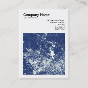 Square Photo (v3) - Woodland Canopy 02 - Cyanotype Business Card