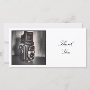 Square Photo - Vintage TLR Camera Thank You Card