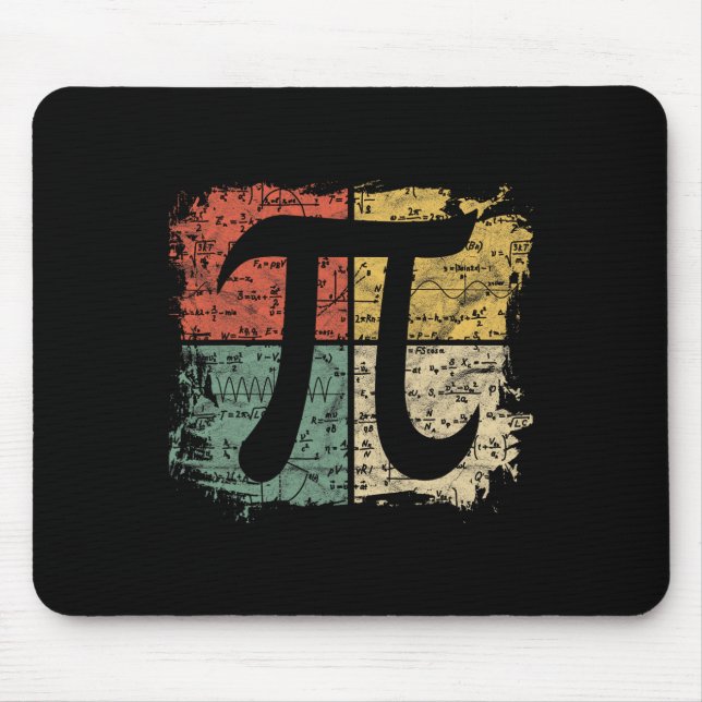 Square Pi Symbol Gift Math Equations Pi Day Teache Mouse Pad (Front)