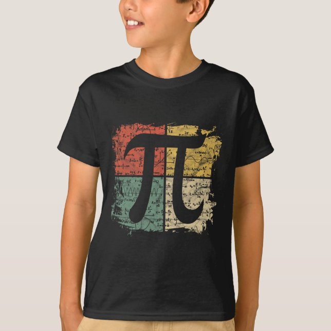 Square Pi Symbol Gift Math Equations Pi Day Teache T-Shirt (Front)