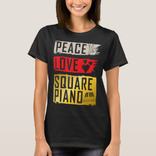 Square Piano Music Instrument Keyboard Music T-Shirt