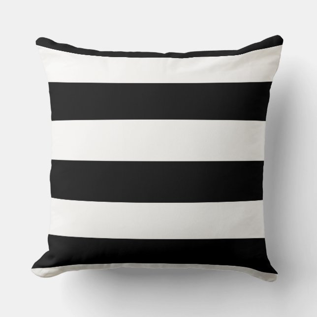 Square Pillow, Stripes Template Design Throw Pillow (Front)