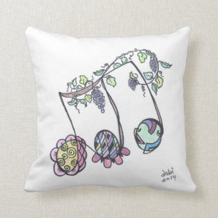 square pillow--triplets throw pillow