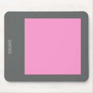 Square - Pink and Grey Mouse Pad