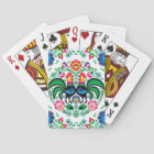 Square Polish Rooster Pattern