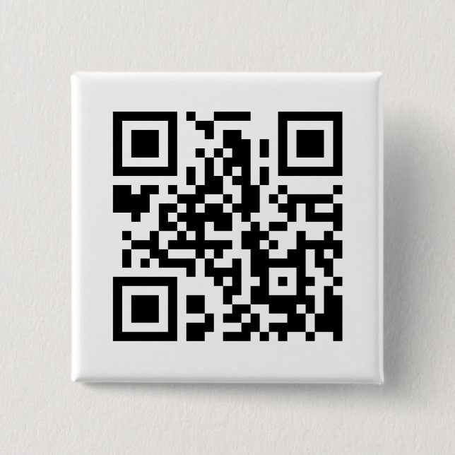 Square QR Code Button (Front)