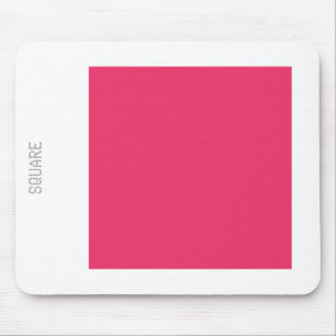 Square - Regal Red and White Mouse Pad