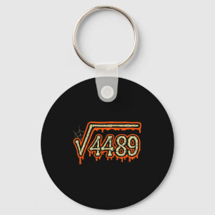 Square Root 4489 Equals 67 Geek Joke Keychain