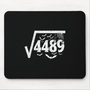 Square Root 4489 Funny Halloween Meme 67 Math Teac Mouse Pad