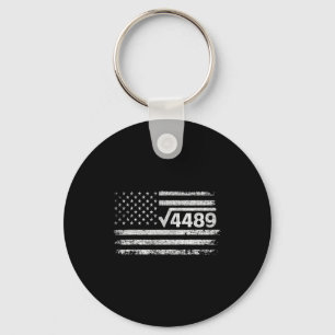 Square Root 4489 Slang Math Teacher Six Seven 6 7 Keychain