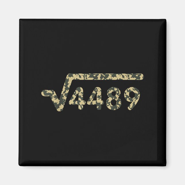 Square Root 4489 Slang Math Teacher Six Seven 6 7  Magnet (Front)