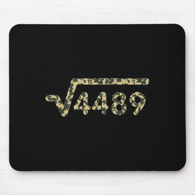 Square Root 4489 Slang Math Teacher Six Seven 6 7  Mouse Pad (Front)