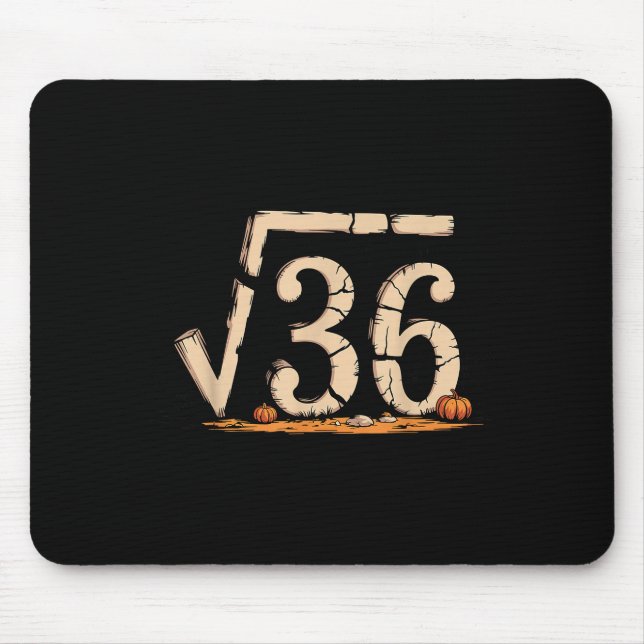 Square Root 67 Meme 6 7 Gen Alpha Halloween Six Se Mouse Pad (Front)