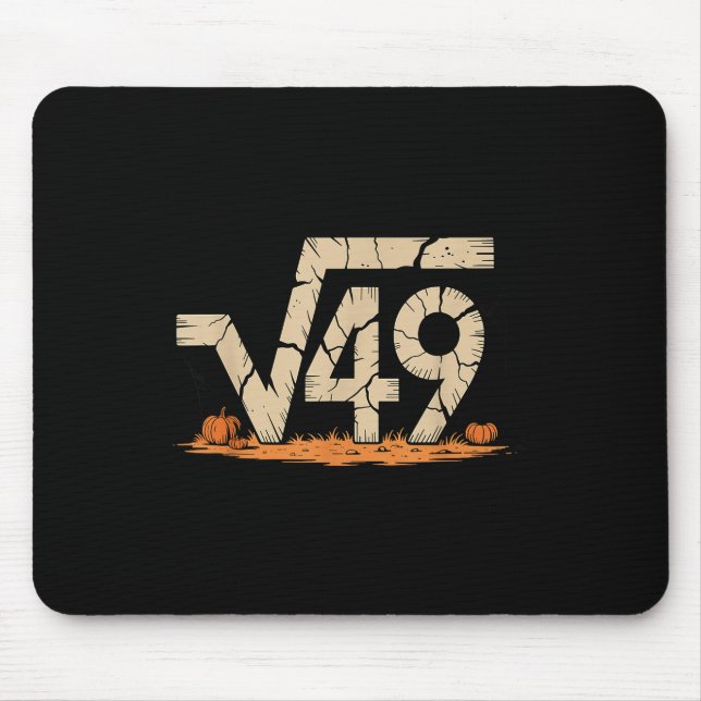 Square Root 67 Meme 6 7 Gen Alpha Halloween Six Se Mouse Pad (Front)