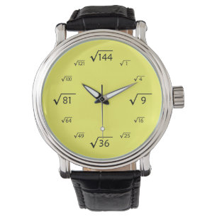 Square Root Math (Black/Yellow) Watch
