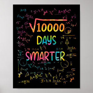 Square Root Of 10000 Math 100 Days Smarter School  Poster