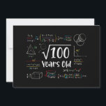 Square Root of 100 10th Birthday 10 Year Old Gifts Invitation<br><div class="desc">Perfect 10 Yrs Old Gift Idea for Kids Square Root Of 100 Years Old. Awesome gift for teen,  children,  daughter,  friends made/ born in 2014,  schoolboy,  son,  youth,  schoolchild,  boy,  kinder,  legend,  girl,  guys,  teenagers on happy 10th Birthday Party</div>