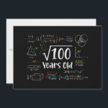 Square Root of 100 10th Birthday 10 Year Old Gifts Invitation<br><div class="desc">Perfect 10 Yrs Old Gift Idea for Kids Square Root Of 100 Years Old. Awesome gift for teen,  children,  daughter,  friends made/ born in 2014,  schoolboy,  son,  youth,  schoolchild,  boy,  kinder,  legend,  girl,  guys,  teenagers on happy 10th Birthday Party</div>