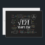 Square Root of 121 11th Birthday 11 Year Old Gifts Invitation<br><div class="desc">Perfect 11 Yrs Old Gift Idea for Kids Square Root Of 121 Years Old. Awesome gift for teen,  children,  daughter,  friends made/ born in 2013,  schoolboy,  son,  youth,  schoolchild,  boy,  kinder,  legend,  girl,  guys,  teenagers on happy 11th Birthday Party</div>