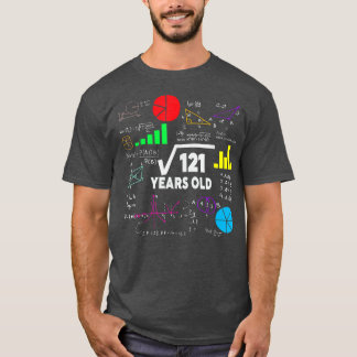Square Root Of 121 11th Birthday 11 Year Old Gifts T-Shirt
