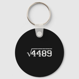 Square Root Of 4489 Slang Math Teacher Six Seven 6 Keychain
