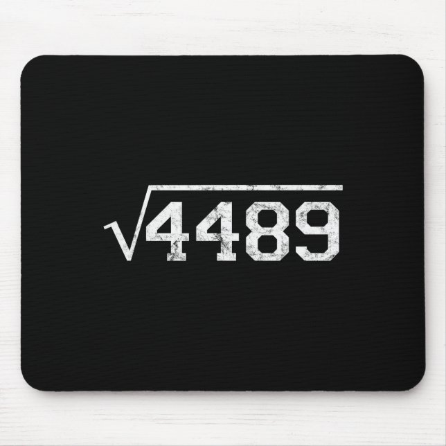 Square Root Of 4489 Slang Math Teacher Six Seven 6 Mouse Pad (Front)