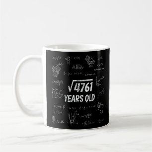 Square root of 4761  69th Birthday Math Nerd  Coffee Mug