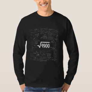 Square Root of 4900 70 Year Old 70th Birthday T-Shirt