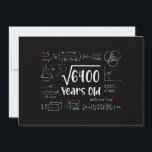 Square Root of 6400 80th Birthday 80 Year Old Gift Invitation<br><div class="desc">Perfect 80 Yrs Old Gift Idea for Father,  Mother or any math lover. Square Root Of 6400 Years Old. Awesome gift for fathers,  mothers,  grandpa,  grandma or any people who loves math.</div>