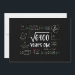Square Root of 6400 80th Birthday 80 Year Old Gift Invitation<br><div class="desc">Perfect 80 Yrs Old Gift Idea for Father,  Mother or any math lover. Square Root Of 6400 Years Old. Awesome gift for fathers,  mothers,  grandpa,  grandma or any people who loves math.</div>