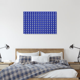 Square Sapphire Gemstone Blue Canvas Print