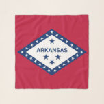 Square Scarf with flag of Arkansas State, USA<br><div class="desc">Add a touch of state pride to your wardrobe with our elegant square scarf featuring the flag of Arkansas! This stylish scarf showcases the vibrant red, white, and blue colours of the Arkansas flag, including the iconic diamond and star emblem. It’s a perfect way to celebrate your love for Arkansas...</div>