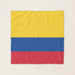 Square Scarf with flag of Colombia<br><div class="desc">Patriotic,  elegant square scarf with flag of Colombia. This product its customizable.</div>