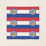 Square Scarf with flag of Missouri State, USA<br><div class="desc">Add a touch of Missouri pride to your wardrobe with our exclusive square scarf featuring the flag of Missouri! Designed for both elegance and style, this square scarf is more than just a fashion accessory; it’s a celebration of Missouri’s heritage and cultural pride. The scarf prominently displays the iconic Missouri...</div>