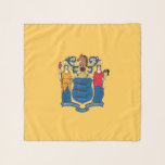 Square Scarf with flag of New Jersey State, USA<br><div class="desc">Patriotic,  elegant square scarf with flag of the New Jersey State,  United States of America. This product its customizable.</div>