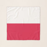 Square Scarf with flag of Poland<br><div class="desc">Add a stylish touch of Polish pride to your wardrobe with our exclusive square scarf featuring the flag of Poland! Crafted with meticulous attention to detail, this square scarf is not just a fashionable accessory; it’s a celebration of Polish heritage and culture. The elegant design prominently displays the iconic Polish...</div>