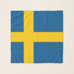 Square Scarf with flag of Sweden<br><div class="desc">Add a touch of elegance and cultural pride to your wardrobe with our exclusive square scarf featuring the flag of Sweden! Crafted with meticulous attention to detail, this square scarf is more than just a fashionable accessory; it’s a celebration of Sweden’s rich heritage and cultural identity. The vibrant design prominently...</div>