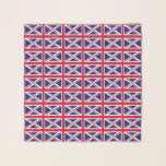 Square Scarf with flag of United Kingdom<br><div class="desc">Patriotic,  elegant square scarf with flag of United Kingdom. This product its customizable.</div>