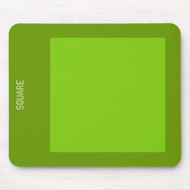 Square - Shades of Green Mouse Pad (Front)