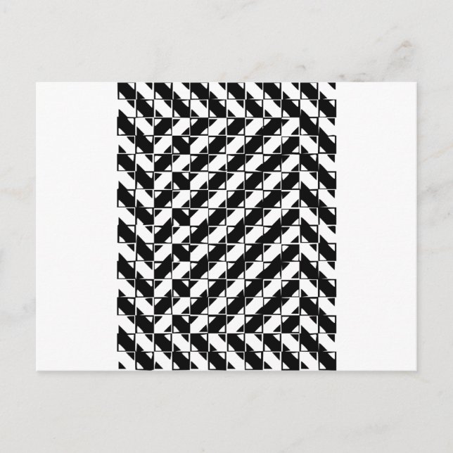 Square Shape Optical Illusion Postcard (Front)