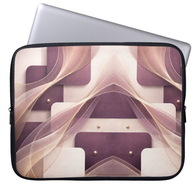 Square shapes AI art  Laptop Sleeve (Front)