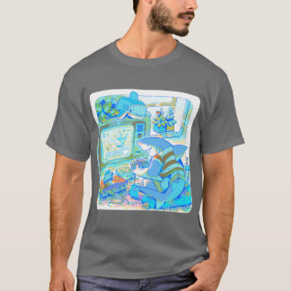 Square Shark funny T-Shirt