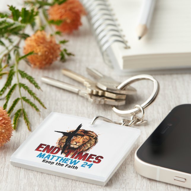 Square (single-sided) keychain (Front Right)