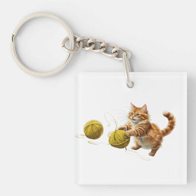  Square (single-sided) Keychain (Front)