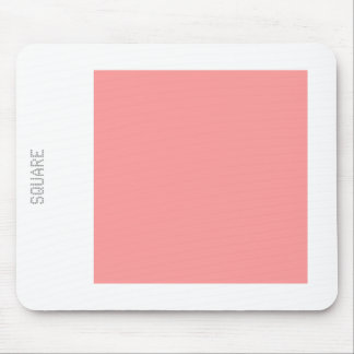 Square - Soft Pink and White Mouse Pad