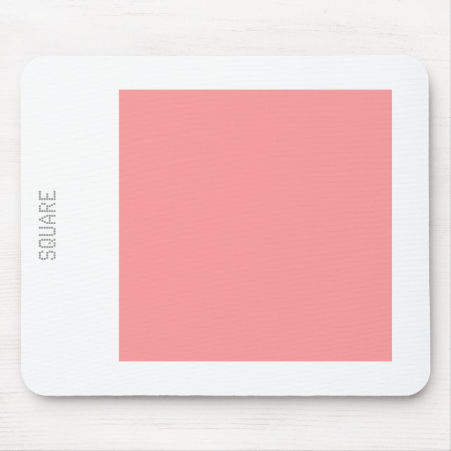 Square - Soft Pink and White Mouse Pad (Front)