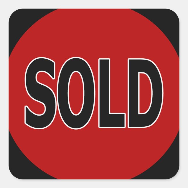 Square Sold Stickers (Front)