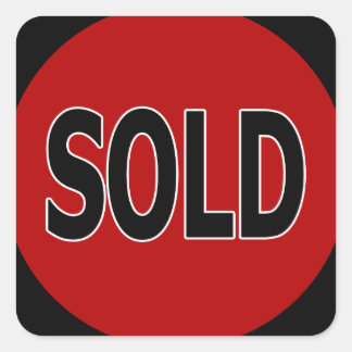 Square Sold Stickers